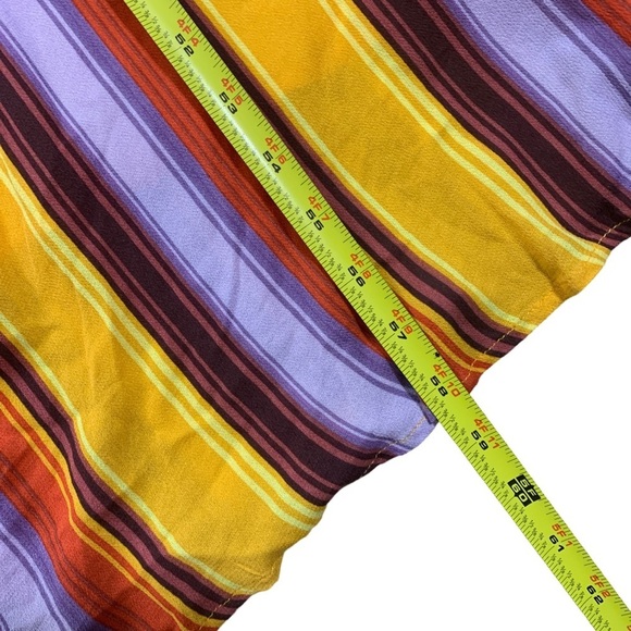 Miss Me Women’s Striped V-Neck Lined Sleeveless Maxi Dress - Multicolor Small - Picture 9 of 11